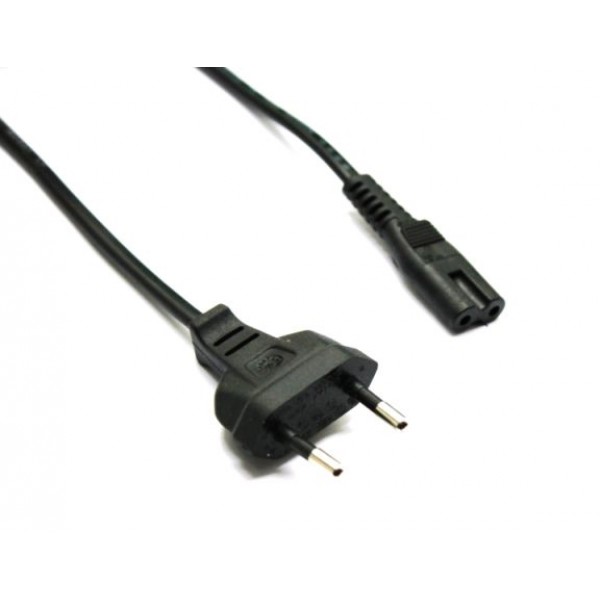 1.8m Power Cable 2pin 2.5A 250V Black CE OVE
